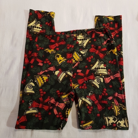 Lularoe women's one size Holiday designed leggings - Picture 1 of 3